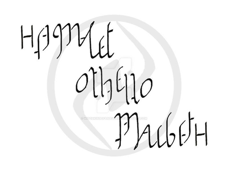 hamlet othello macbeth shakespeare ambigram nakul bhalla douglas hofstadter godel escher bach